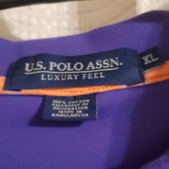 U.S. Polo Assn Luxury feel short shirt XL Purple - Picture 2 of 7